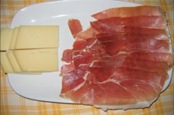 Formaggio e prosciutto